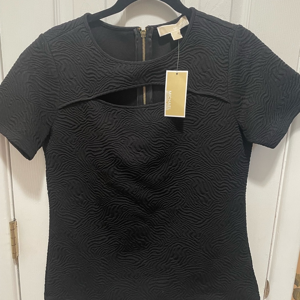 Michael Kors Black Textured top